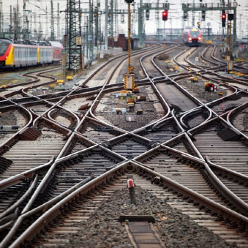 Trains, switches and railyard
